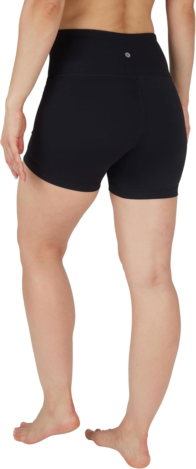 Women's High-Waisted Ribbed Biker Shorts for Workout, Yoga, and Running with Tummy Control Spandex