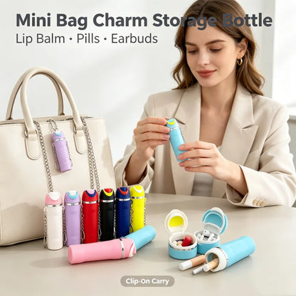 Mini Fruit Cup Keychain – Cute Holder for Lip Balm & Everyday Essentials