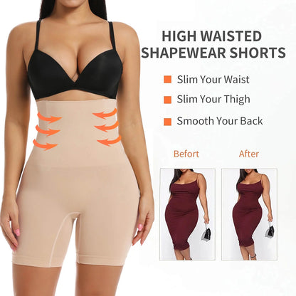 High-Waisted Tummy Control Shapewear Panties – Butt Lift & Thigh Slimming