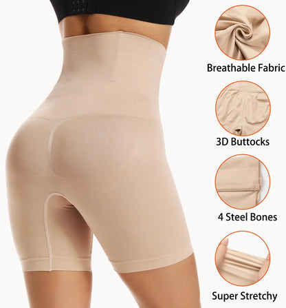 High-Waisted Tummy Control Shapewear Panties – Butt Lift & Thigh Slimming