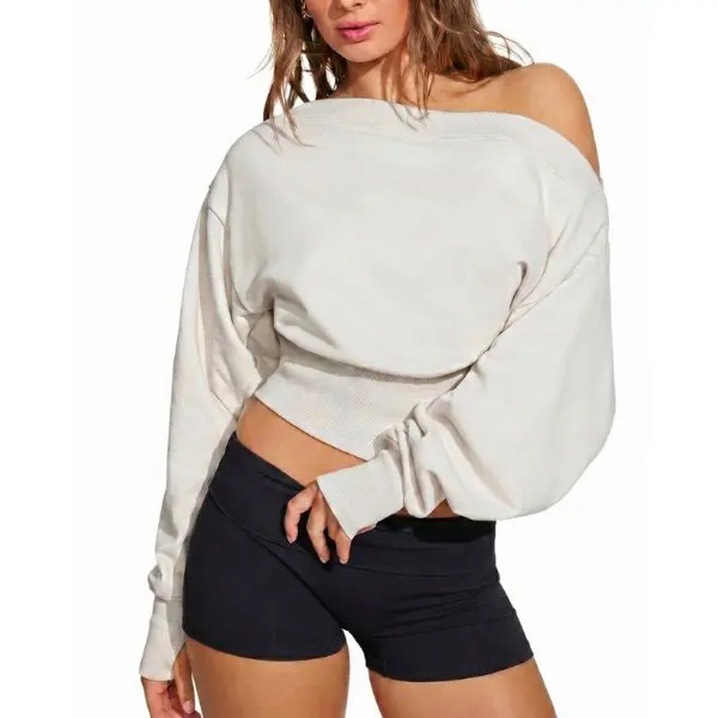 Essential Off-Shoulder Sweatshirt