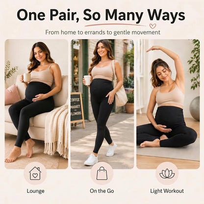 Move Comfortably Through Every Trimester – Buttery Soft Maternity Leggings
