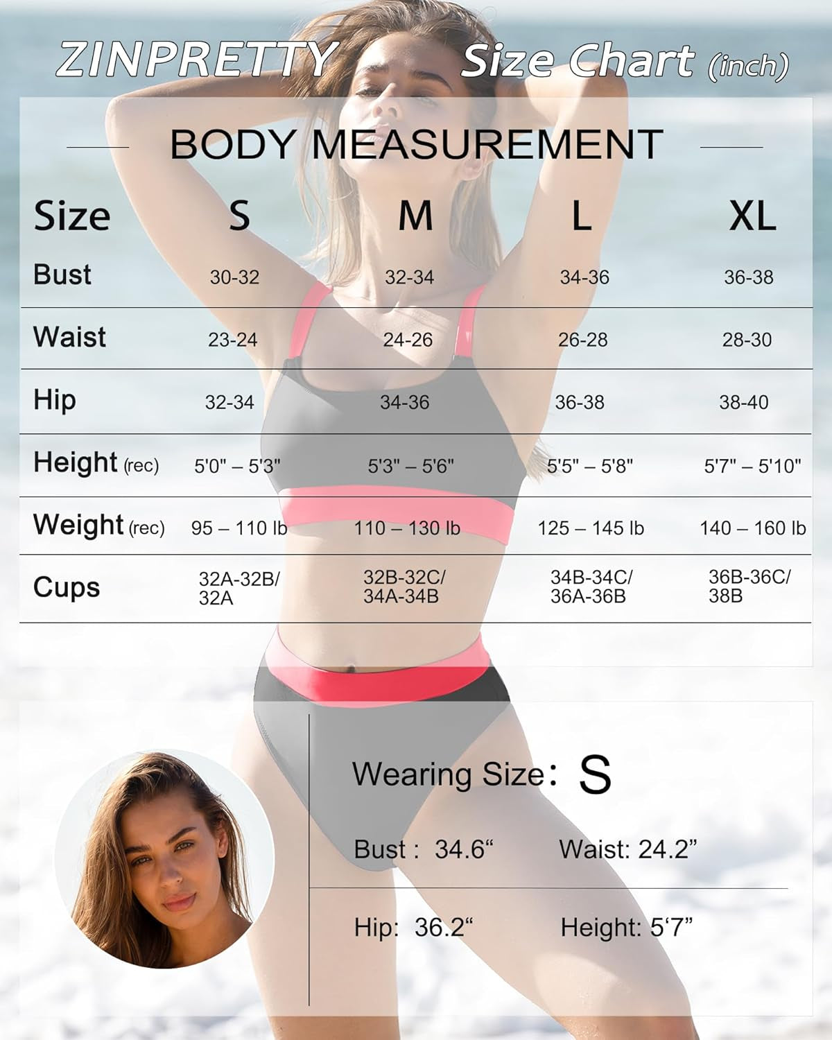High-Waisted Color Block Bikini Set – Tummy Control 2-Piece Swimsuit