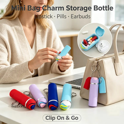 Mini Fruit Cup Keychain – Cute Holder for Lip Balm & Everyday Essentials