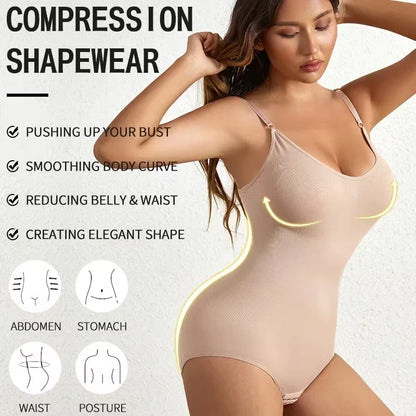 Women's Sculpting Bodysuit – Seamless Compression & Booty Lift