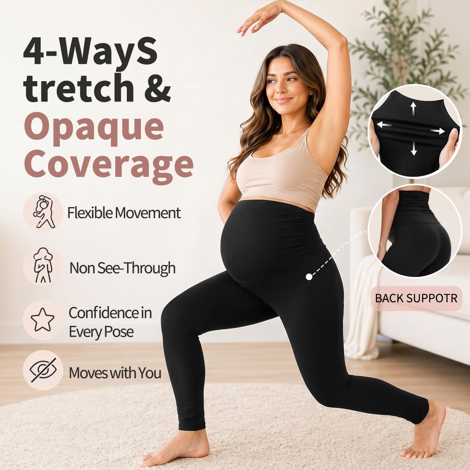 Move Comfortably Through Every Trimester – Buttery Soft Maternity Leggings
