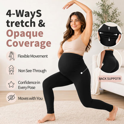 Move Comfortably Through Every Trimester – Buttery Soft Maternity Leggings