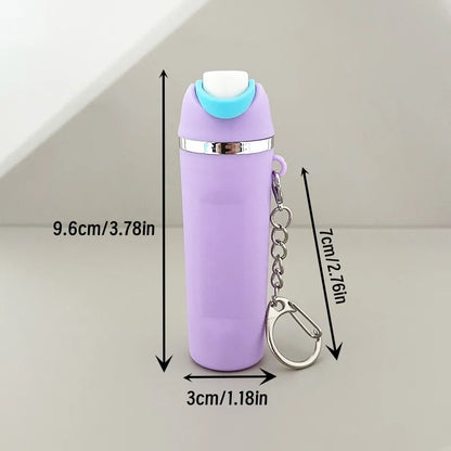 Mini Fruit Cup Keychain – Cute Holder for Lip Balm & Everyday Essentials
