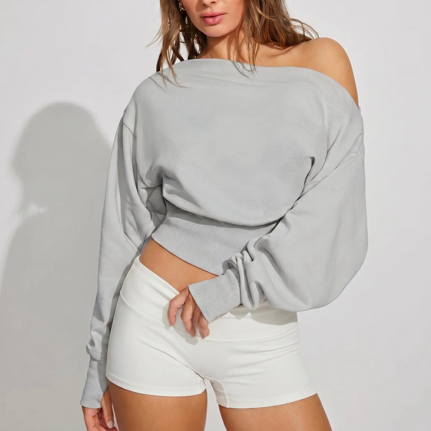 Essential Off-Shoulder Sweatshirt