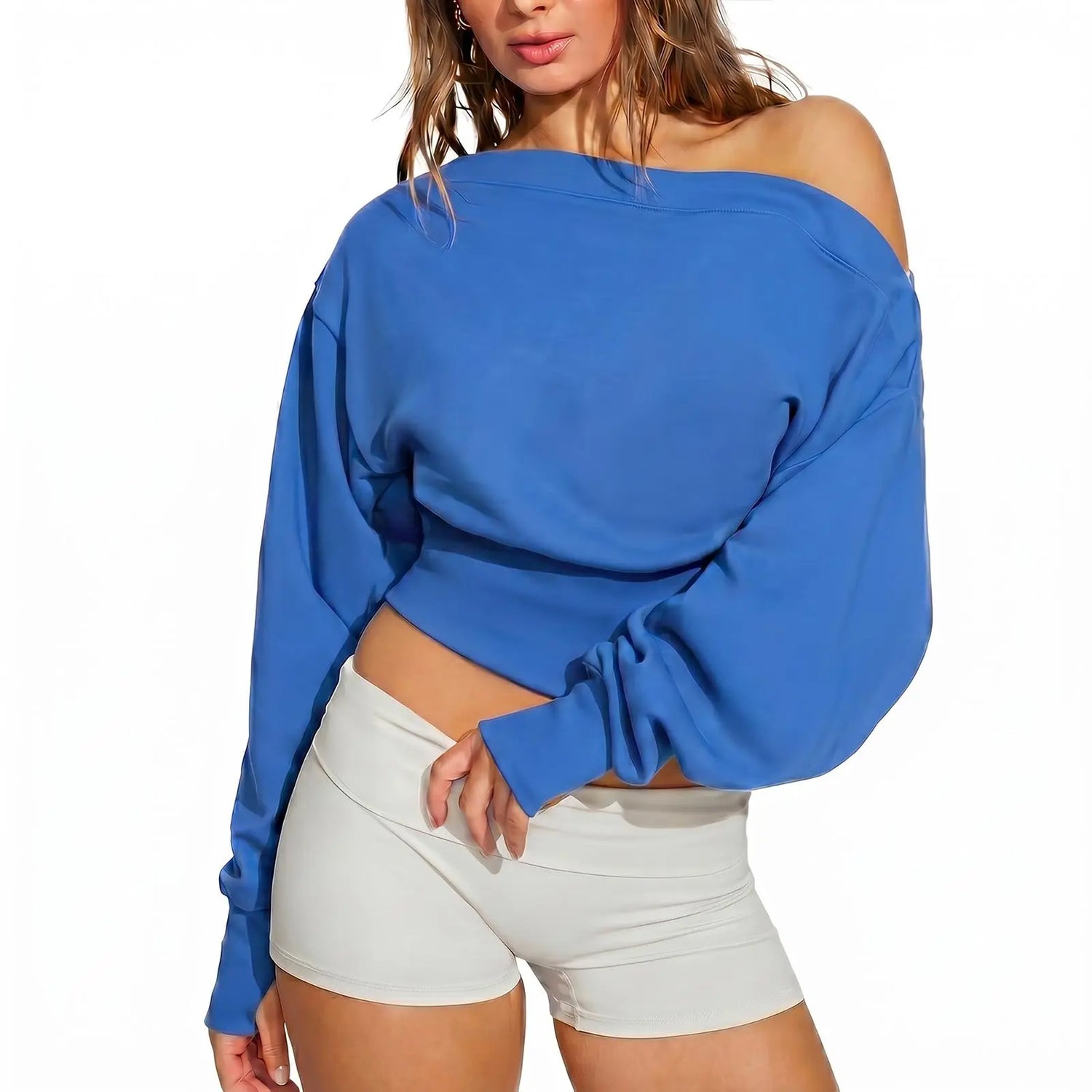Essential Off-Shoulder Sweatshirt