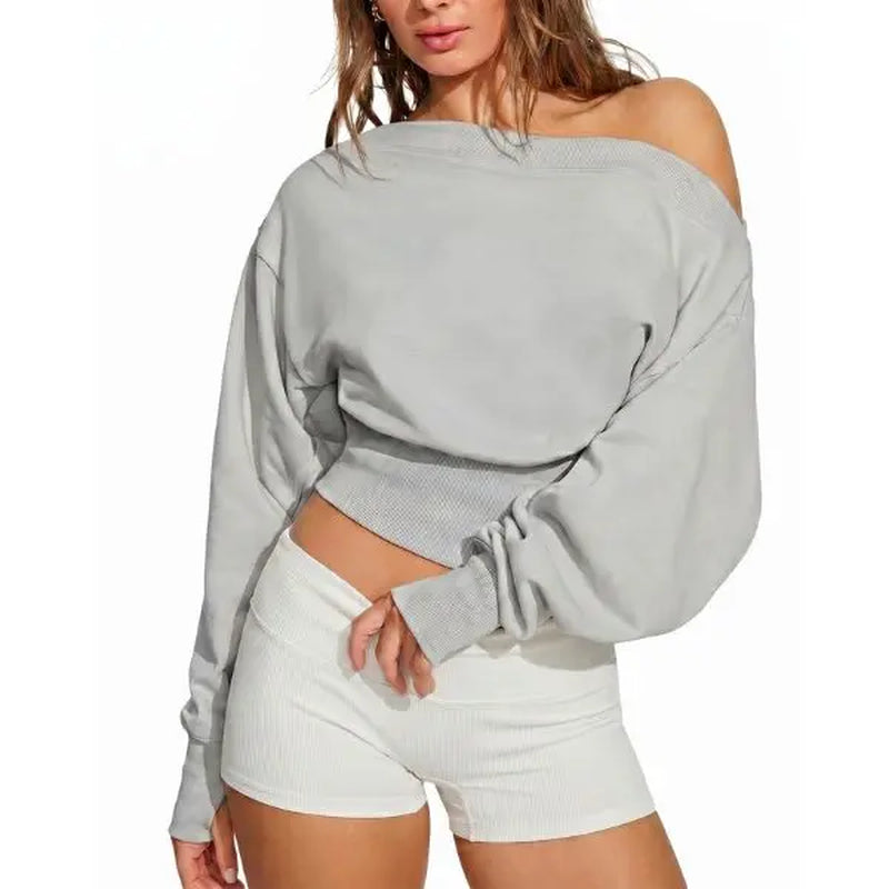 Essential Off-Shoulder Sweatshirt