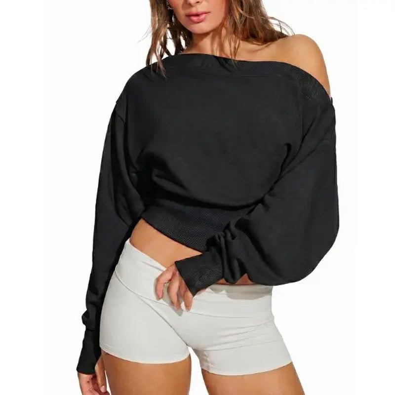 Essential Off-Shoulder Sweatshirt